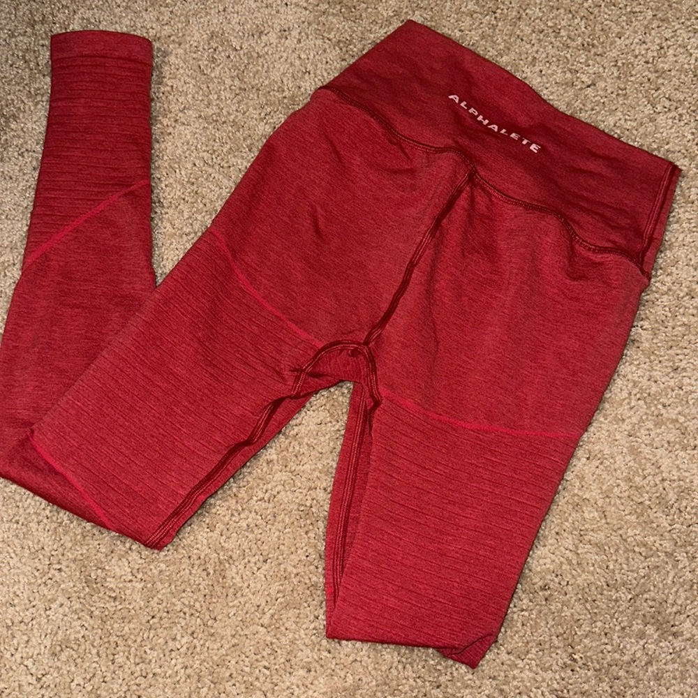 Pink/red Small alphalete leggings